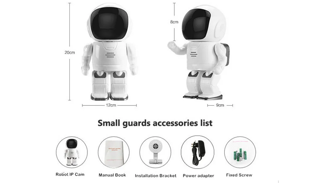 Wistino HD 1080P CCTV Wireless IP Camera PTZ WIFI Robot Camera Night Vision Surveillance Smart Home Video Baby Monitor Indoor  (18)