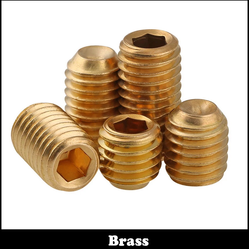 

M3 M3*3 M3x3 M3*5 M3x5 M3*8 M3x8 Brass Allen Head Hex Hexagon Socket Grub Cup Point Set Screw