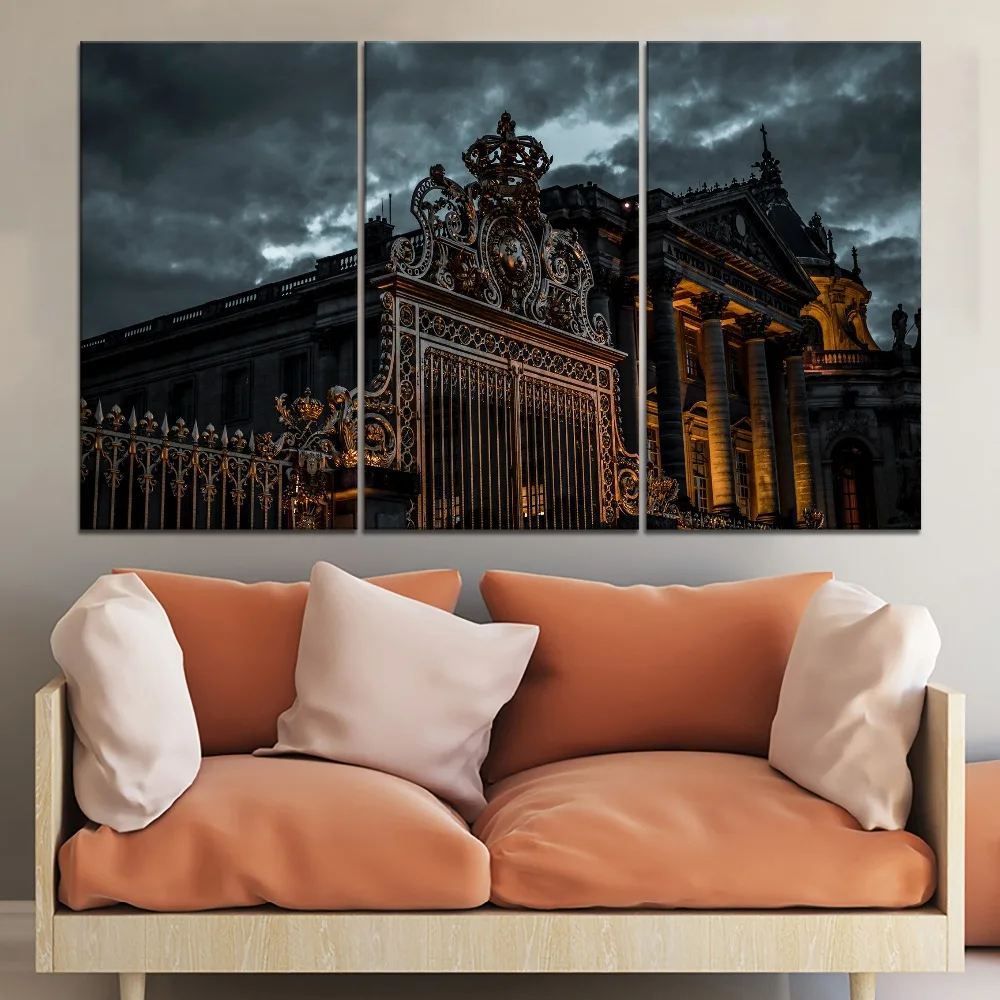 Печать на холсте картина Гостиная Wall Art 3 предмета звездного неба сплошная ночное