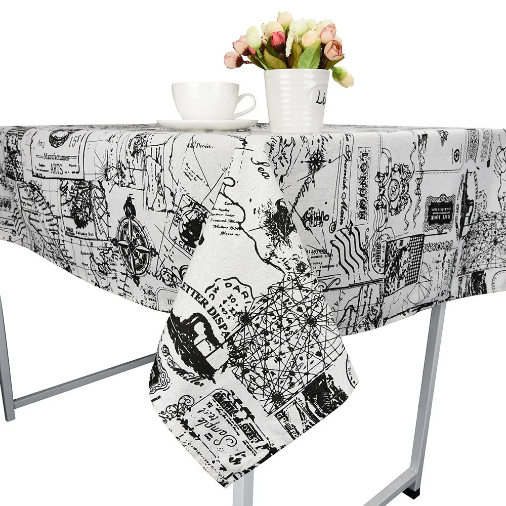 Ouneed Tablecloth 90*90cm Linen Table cloth square u71212