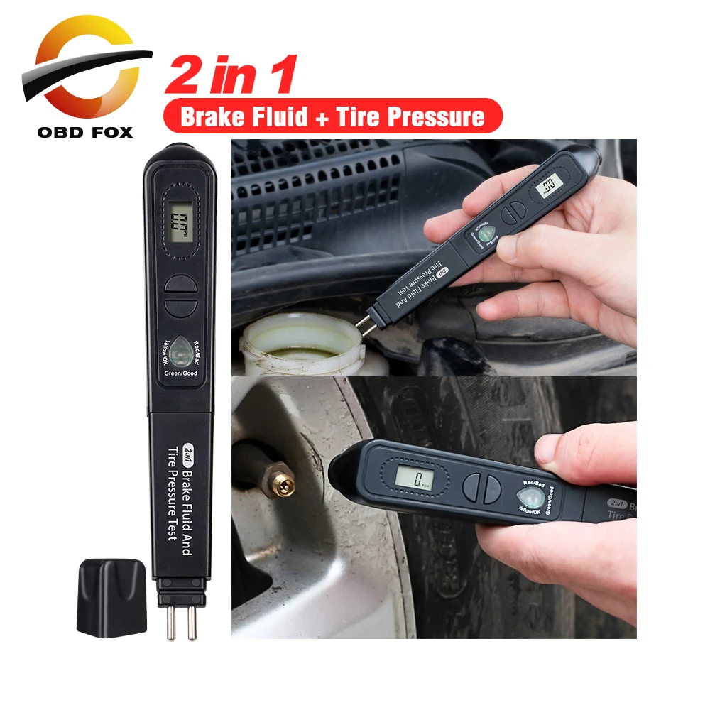 

Brake Fluid Liquid Tester Pen With 5 LED Registered Trackable Car Liquid Testing brake fluid Oil Quality tester For DOT3/DOT4