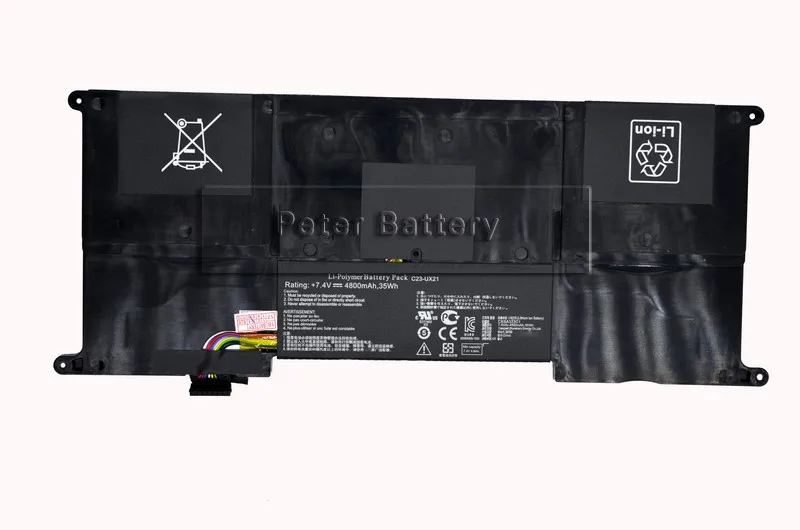 JIGU C23 UX21 C22 Оригинальный аккумулятор для ноутбука Asus Ultrabook ZENBOOK UX21A UX21E 7 4 V 4800MAH