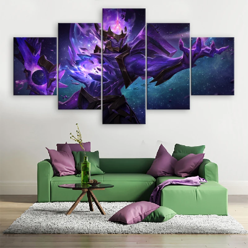 5-Pieces-Canvas-Printed-Pictures-Dark-Star-Jarvan-IV-Wall-Art-Game-Poster-Home-Decor-League (1)