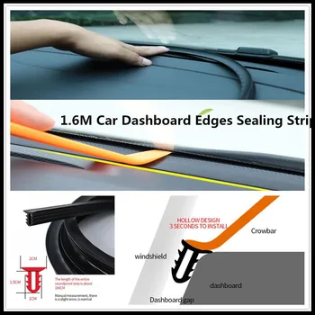 

UType 1.6M Car Dashboard Strip Front Windshield Sealing Rubber Strips for Mercedes Benz E53 C63 C43 C-Class AMG GL550 F800 A200