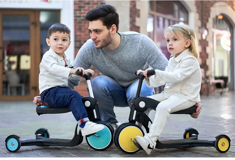 Детский трехколесный велосипед 3 в 1, балансировочный велосипед, детские игрушки, детский трехколесный велосипед, складной велосипед для детей на открытом воздухе, для малышей