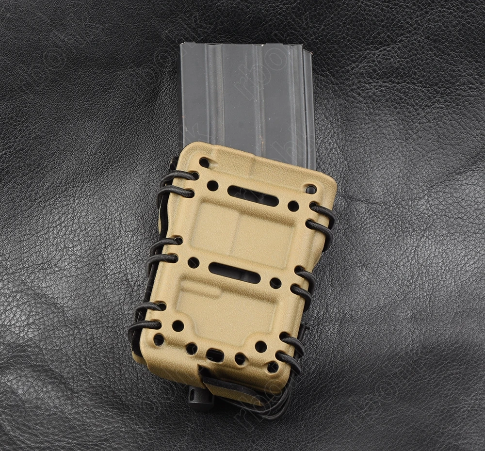 

Tactical Ar 15 Ak 47 5.56 mm Magazine Mag Pouch Pocket Nylon Plastic Lacing Elastic Load Out System De M2826
