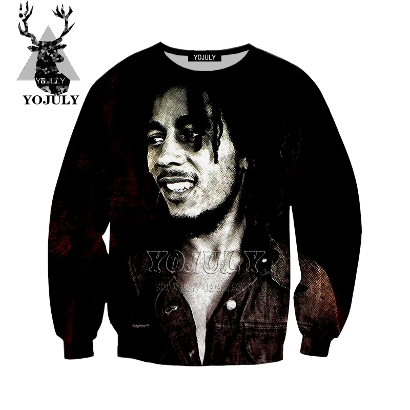 YOJULY Bob Marley/толстовка с 3D принтом в виде музыкального героя Одежда для больших детей модные топы для мальчиков и девочек-подростков, детская одежда с круглым вырезом SW91 - Цвет: 2