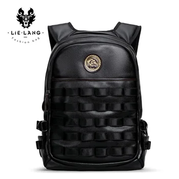 

2018 Men Fashion Backpack Luxury Designer Male Travel Backpack Bag Male Leather Bagpack For Teengers Boys Computer Bags Shoulder