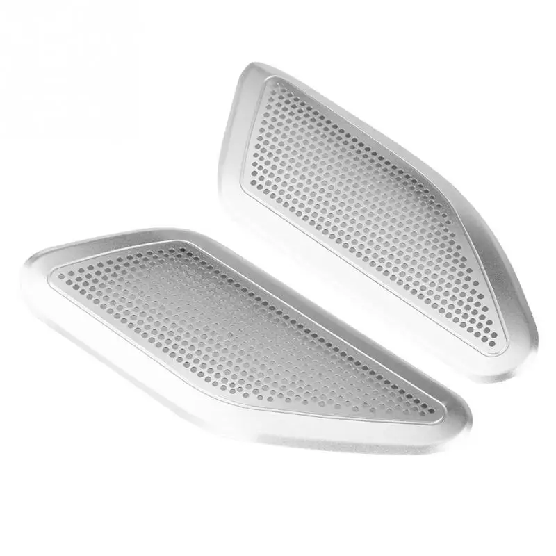 

2Pcs Silver Car Interior A Pillar Speaker Cover Trim For Maserati Levante 2017-2018 Car Accessories