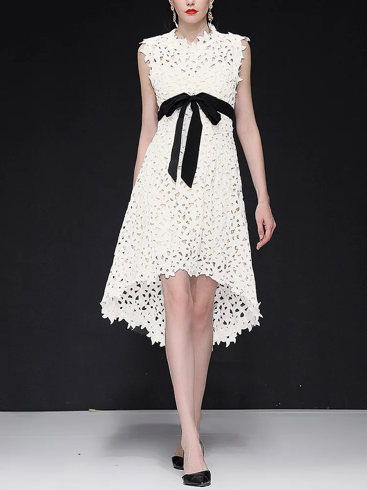 2019 Vrouwen Jurk Zanzea Longo Jurk De Festa Zomer vrouwen Opengewerkte Water Oplosbare Bloem Tie Taille Onregelmatige Kant Vrouwelijke 2019 Vrouwen Jurk Zanzea Longo Jurk De Festa Zomer vrouwen Opengewerkte Water Oplosbare Bloem Tie Taille Onregelmatige Kant Vrouwelijke