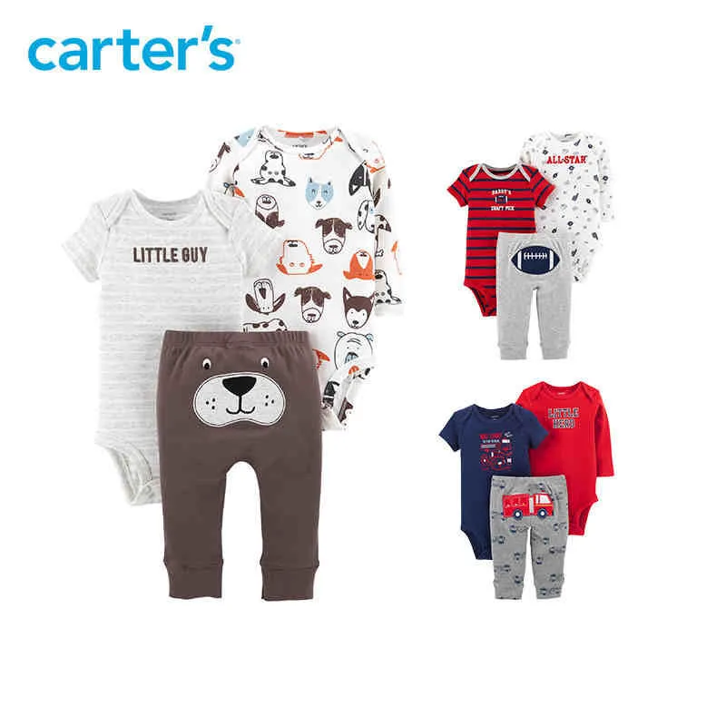 Carters 3-Piece Little Character Set Cute bodysuits long pant baby girl autumn winter clothes newborn baby boy clothing 126H494 Carters 3-Piece Little Character Set Cute bodysuits long pant baby girl autumn winter clothes newborn baby boy clothing 126H494