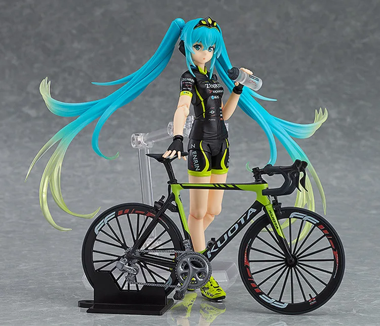14 سنتيمتر الشكل العمل منتديات VOCALOID هاتسون ميكو Figma 307 فريق UKYO دعم فير الدراجات الدراجة نموذج جمع الرياضة فتاة دمية