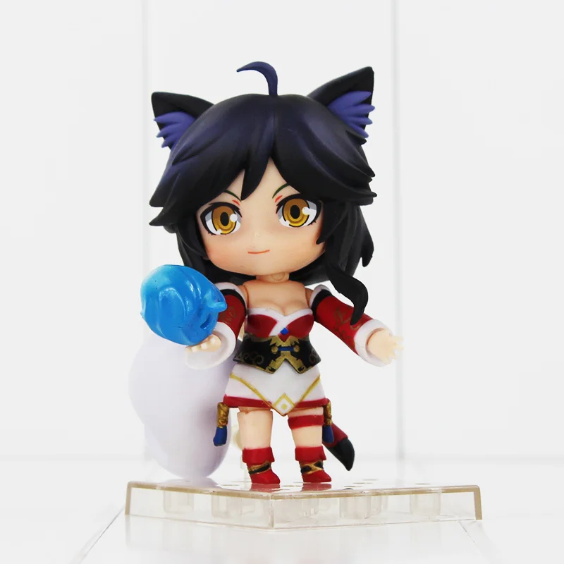4'ཆcm La Вольпе a Нове товара Рисунок Игрушки Ahri ПВХ #411 Modello Figura Per Bambini Da Collezione