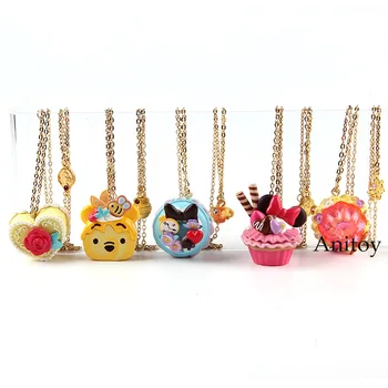 

DOLCE PARTY ACCESSORY Belle Alice Rapunzel Necklace Decoration Action Figure Collectible Toy Gift for Girls 5pcs/set