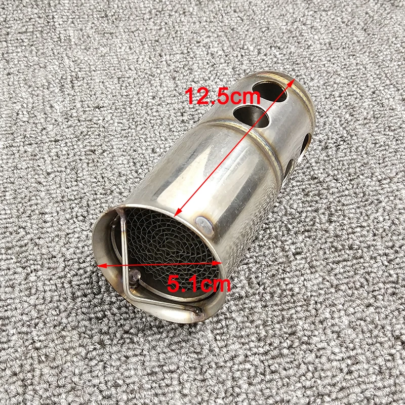 MTCLUB Universal Motorcycle Exhaust Muffler Adjustable Silencer DB Killer Catalyst Silencers  35mm 42mm 45mm 48mm 60mm (17)