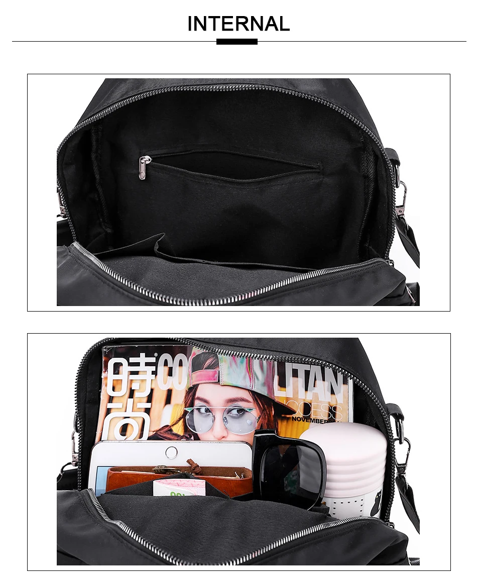 Женский рюкзак с вышивкой, Оксфорд, Водонепроницаемые рюкзаки для девочек, школьная сумка, светильник, двойное использование, сумка через плечо, дорожная сумка, Mochila
