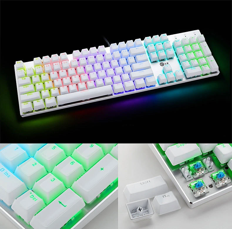 DIY геймерские игровые колпачки для клавиш Crystal keycap 104 Стандартный ключ для поперечного вала механическая клавиатура для клавиатуры razer logitech