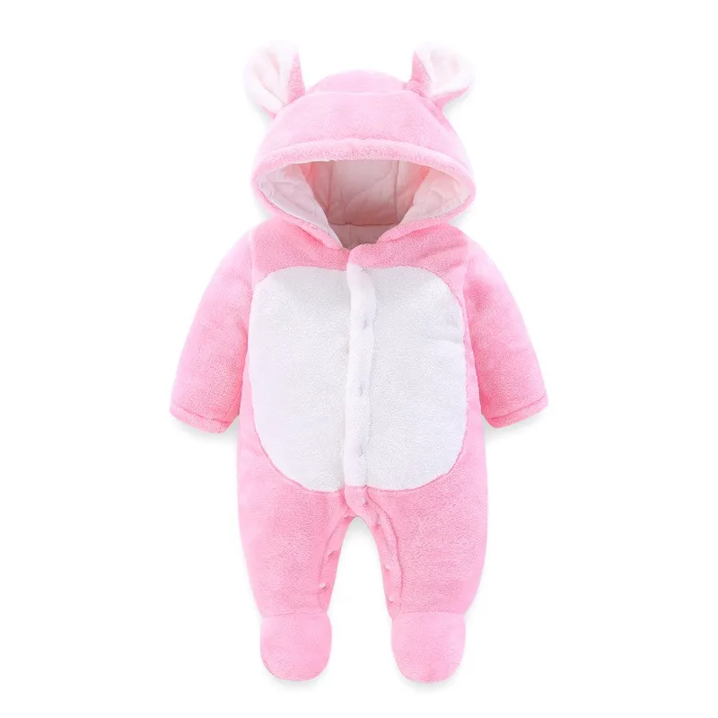 COOTELILI Winter Baby Rompers Baby Clothes Baby Winter Clothes Warm Fleece Velvet Clothing Infant Halloween Costume  (3)