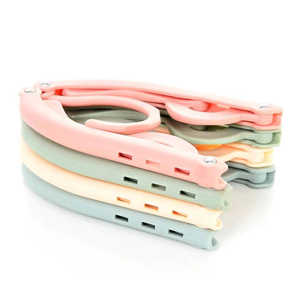 

1pc Fashion Hangers Hook for Travel eco-friendly Foldable Clothes Hangers Children's Plastic Coat Drying Rack