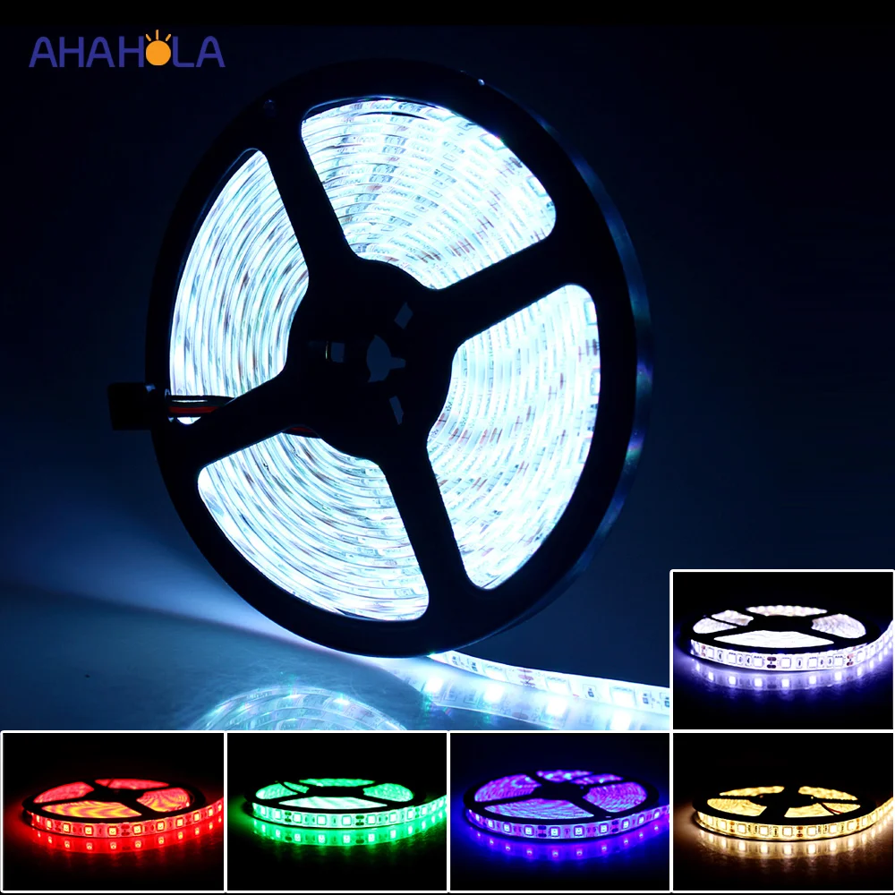СВЕТОДИОДНАЯ лента smd 2835 rgb 12 В белый теплый 5050 водонепроницаемая светодиодная