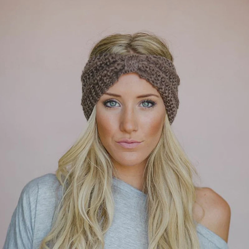 Warm Winter Women Knitted Hat Lady Ponytail Beanie Hats Female High Stretch Cable Wool Messy Bun Turban Fashion Headwear CP0313 (9)