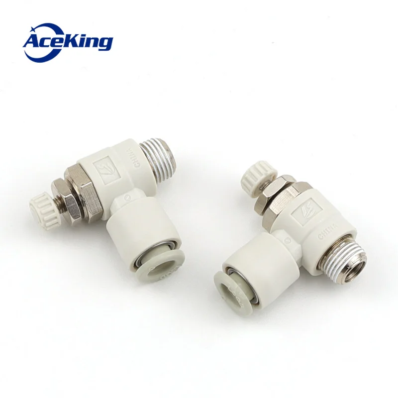 

PU air pipe pneumatic joint speed regulating valve as1201f-m5-04a throttle valve as2201f-01-06sa-02-03-08-10-12s