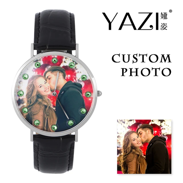 YAZI Personal Custom Photo Watch Picture Print in Dial Wrist Watch for Men And W YAZI Personal Custom Photo Watch Picture Print in Dial Wrist Watch for Men And W