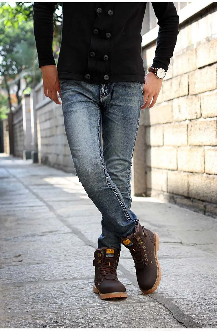 Зимние меховые теплые мужские ботинки для мужчин, повседневная обувь для работы, для взрослых, качественная, для прогулок, Резиновая, брендовая, безопасная обувь, кроссовки ghu8