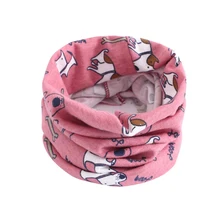 Детский Теплый хлопковый шарф, шаль, зимний Удобный Шейный платок с рисунком, TC21