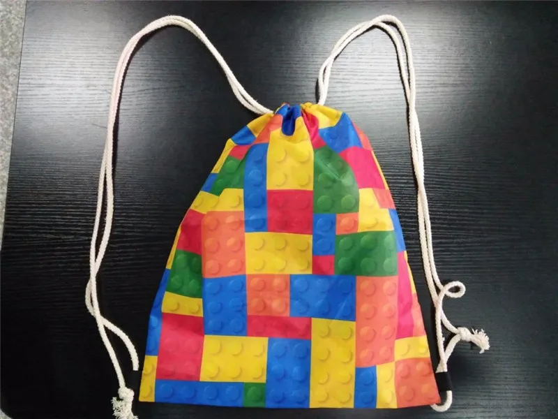 Бесшумные дизайнерские пляжные сумки Робот Печать Детский Школьный рюкзак со шнурками шоппер для девочек путешествия подарок на день