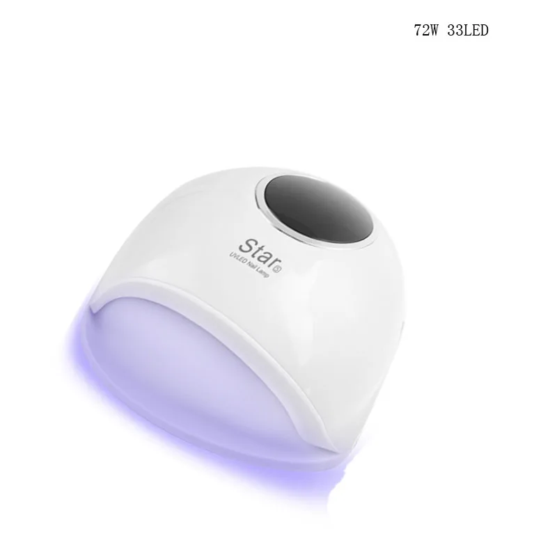 Светодиодный УФ-светодиодная лампа для сушки ногтей для всех типов гелей-лаков с таймером 10 s/30 s/60 s/99 s