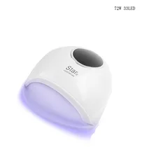 Светодиодный УФ-светодиодная лампа для сушки ногтей для всех типов гелей-лаков с таймером 10 s/30 s/60 s/99 s