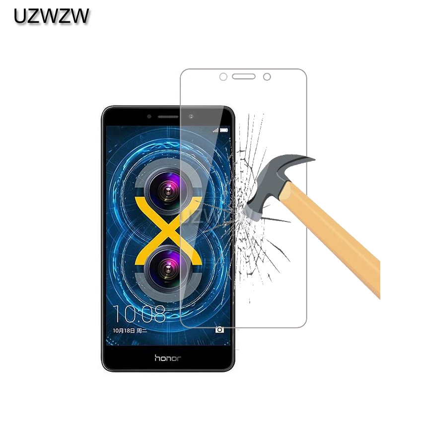 

2pcs 9H Premium Tempered Glass For Huawei Honor 6X Tempered Glass Screen Protector Protective Film For Honor 6X