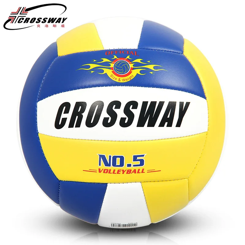 

Wholesale or retail CROSSWAY Official GAME BALL Size 5 PVC Volleyball Soft Touch V503 Training Volleyball Free Shipping