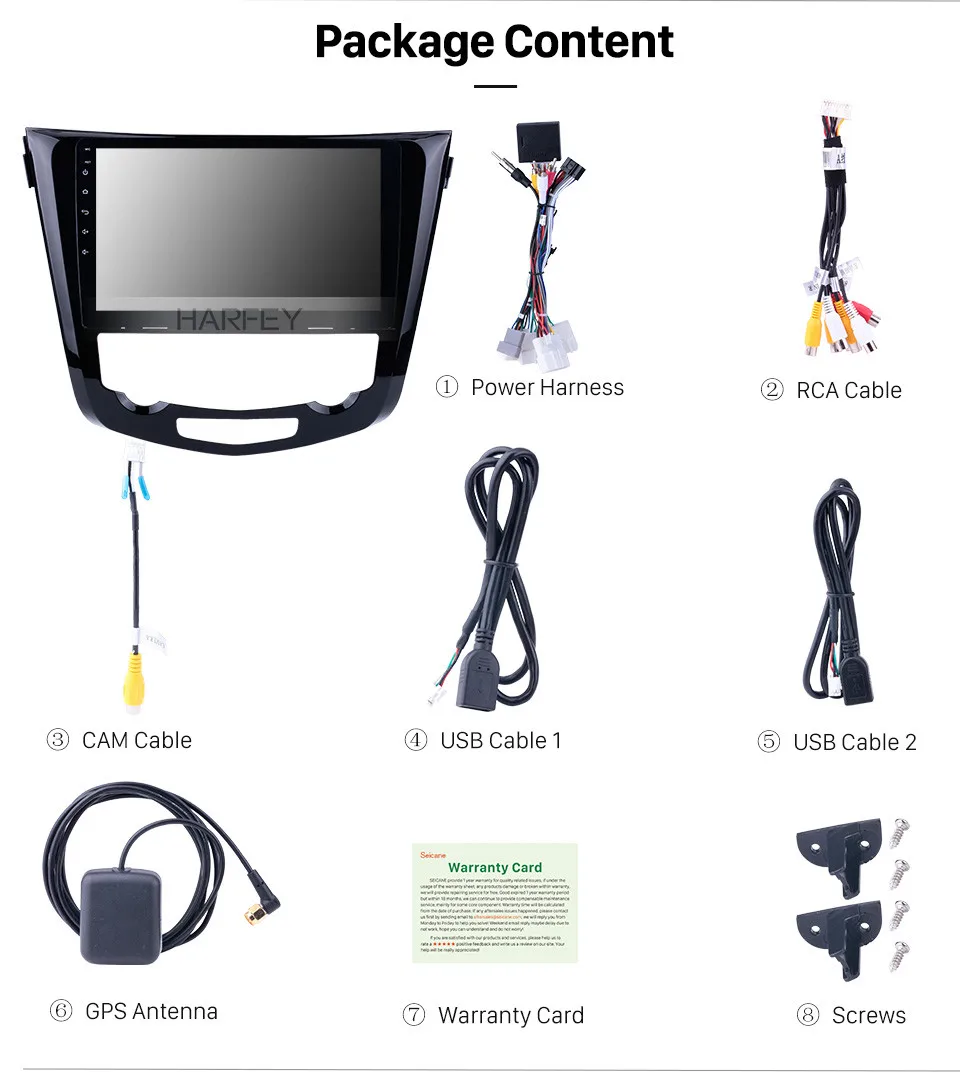 Cheap Harfey 10.1inch Android 8.1  for 2014 Nissan QashQai X-Trail Radio Bluetooth car multimedia player GPS System 3G WiFi TV Mirror 19