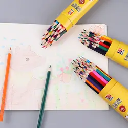 Стираемые Набор цветных карандашей канцелярские принадлежности для школы поставляет 12/18/24/36 цветной карандаш художник живопись графика