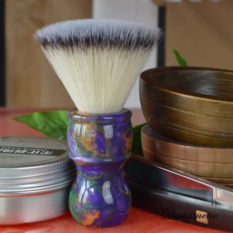 DSCOSMETIC Galaxy 24mm New flat top shaving brush with synthetic hair