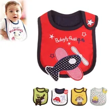 UNIKIDS/ для маленьких девочек полотенце для мальчика водоотталкивающий нагрудник новые детские, животные из мультфильмов, 3 Слои малыша нагрудники для обеда с мультяшными головами оленей