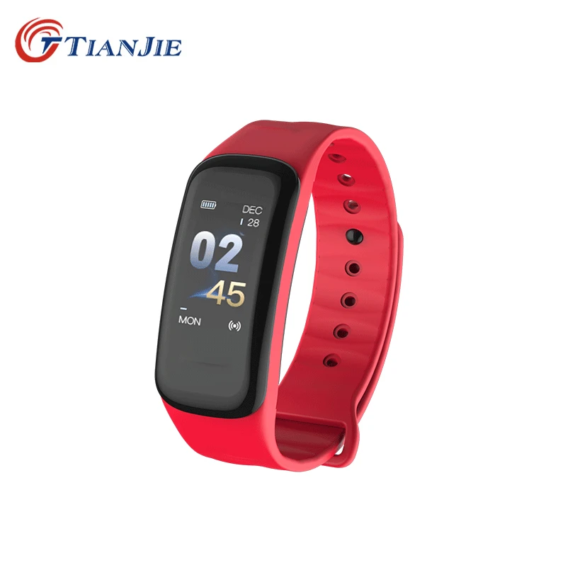 

TIANJIE Color Screen Blood pressure Heart rate Monitor Fitness Tracker Waterproof smart Bracelet Wristband
