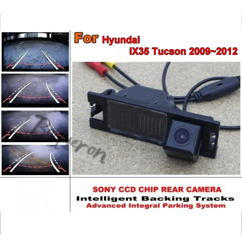 Для Hyundai ix35 / Tucson 2009 ~ 2012 Smart Tracks Chip Camera HD CCD интеллектуальная динамическая