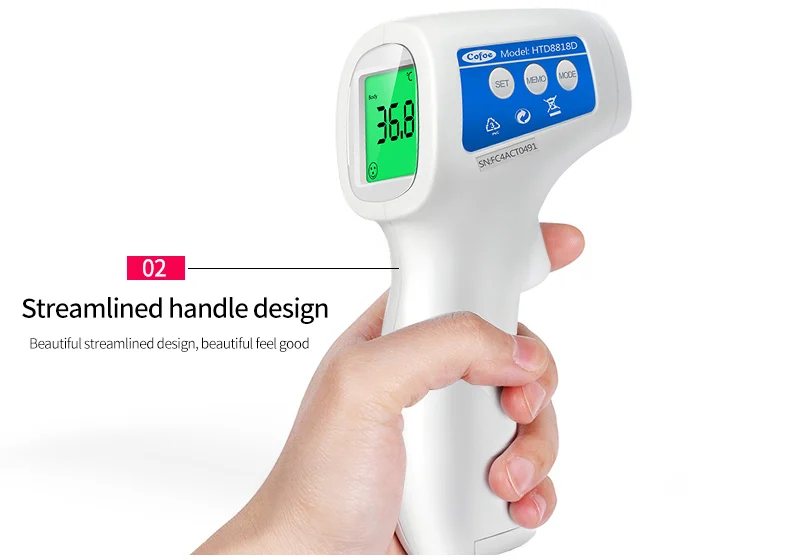 Cofoe детский лоб ИК инфракрасный термометр бесконтактный термометр с ЖК-дисплеем измерение температуры тела/объекта