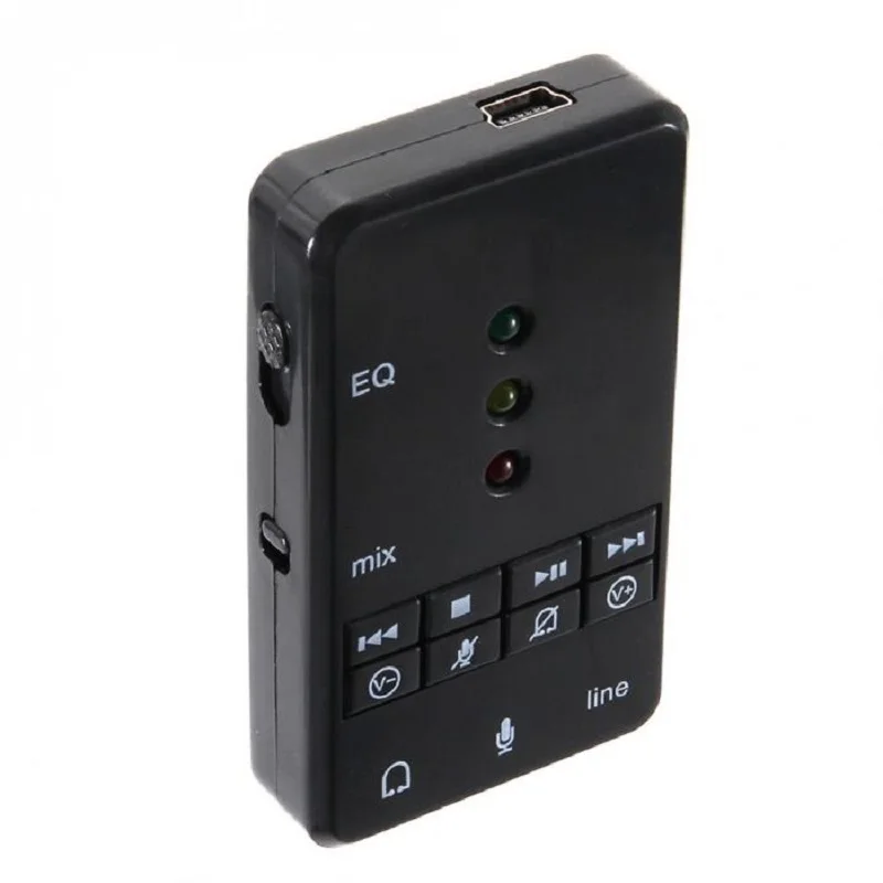USB 2,0 внешняя звуковая карта 7,1 канал с 3,5 мм Микрофоном Гарнитура 3D аудио адаптер для планшетных ПК настольный ноутбук