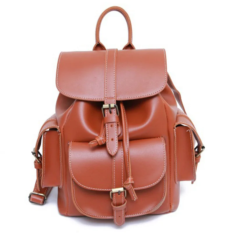 

Travel Women Backpack Students School Bags High Qualtiy Leather Mujeres New Fashion Shoulder Bag Large Capacity Backpacks Hot