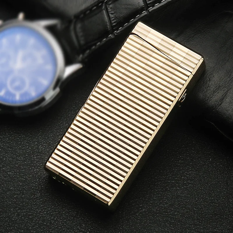 

2017 New Brand Arc Lighter Luxury Electronic USB Lighters Novelty Windproof Metal Cigarette Lighter Flameless Great man gfit