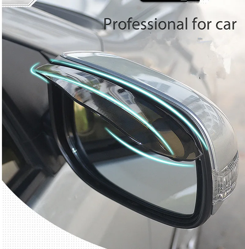 

2 pcs/lot Car Rear view Mirror sticker rain eyebrow Car Styling for KIA sportage rio sorento cerato k2 Soul ceed k5 accessories