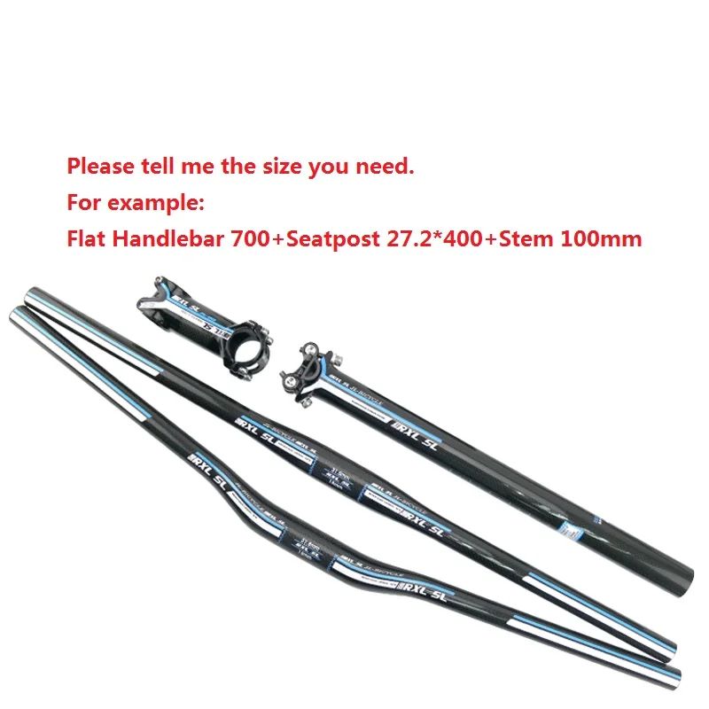 Carbon-Handlebar-mtb-Bicycle-Accessories-RXL-SL-Carbon-Bike-Parts-Set-Flat-Riser-Handle-Bar-Package