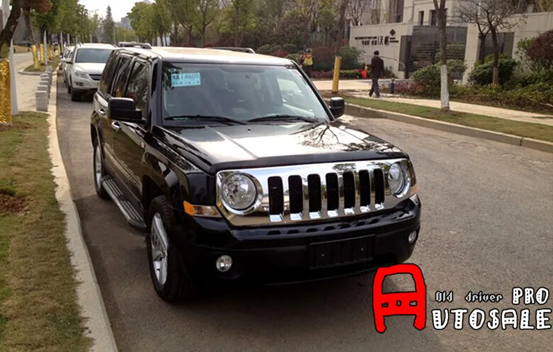Для Jeep Patriot 2011 2012 2013 2014 2015 ABS Хромированная передняя Центральная решетка рама