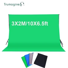 TRUMAGINE 3*2M/10*6.5ft Photography Background Screen Cotton Muslin Chroma Key Photographic Backdrop For Studio Photo Props TRUMAGINE 3*2M/10*6.5ft Photography Background Screen Cotton Muslin Chroma Key Photographic Backdrop For Studio Photo Props