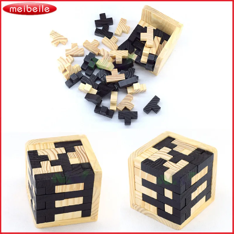 Brain Training Toy Switzerland Cube Kong Ming Lock Luban Lock Wooden