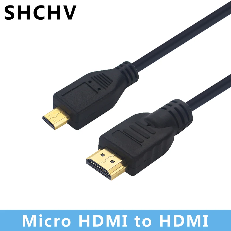 

Raspberry Pi 4 Micro HDMI to HDMI Cable 1.5M Glod-plated Cable Adapter for Raspberry Pi 4 Model B for HDTV Mobile Phone Tablet